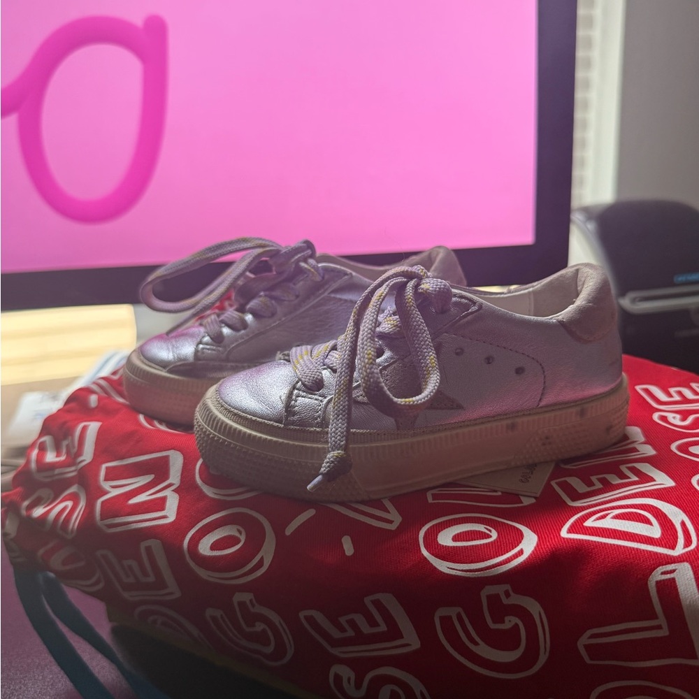 Golden Goose Kids Metallic Sneakers